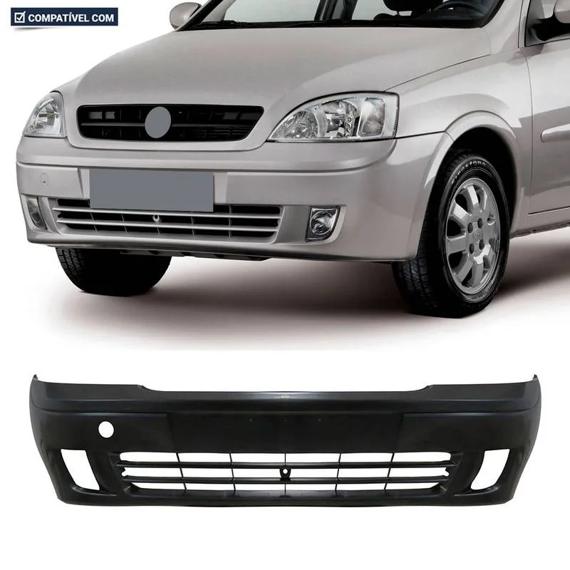 PARACHOQUE DIANTEIRO CORSA HATCH/ SEDAN MONTANA 03/07 COM FURO MILHA PRETO LISO