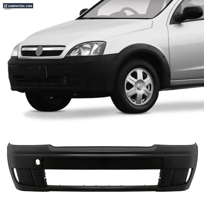 PARACHOQUE DIANTEIRO CORSA HATCH/ SEDAN MONTANA SPORT 08/12 SEM FURO MILHA PRETO LISO