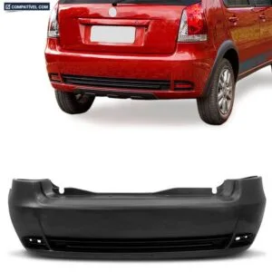 PARACHOQUE TRASEIRO PALIO WAY G3 ZOIAO 15/18 COM FURO LATERAL PRETO LISO