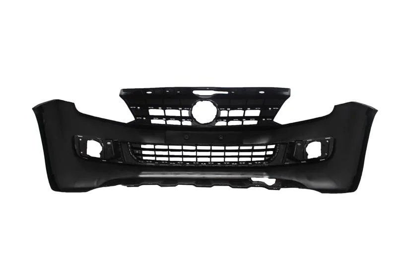 PARACHOQUE DIANTEIRO AMAROK 10/16 COM GRADE COM FURO FRISO PRETO LISO - Imagem 4