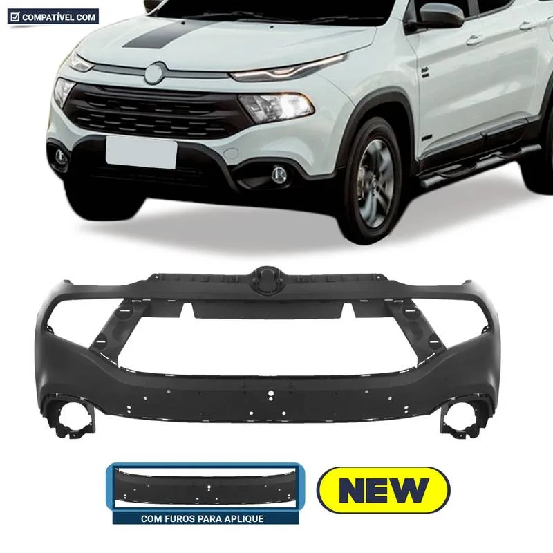 PARACHOQUE DIANTEIRO SUPERIOR TORO FREEDON/ ENDURANCE/ VOLCANO 19/21 COM FURO APLIQUE PRETO LISO