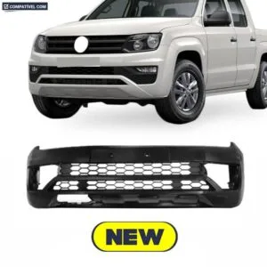 PARACHOQUE DIANTEIRO AMAROK 17/24 COM GRADE CENTRAL PRETO LISO
