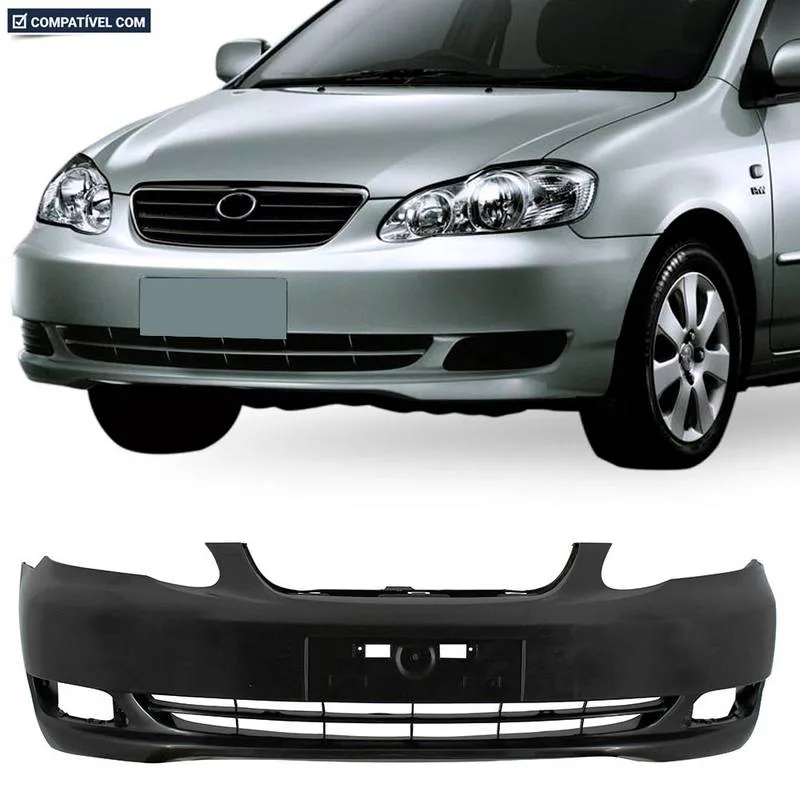 PARACHOQUE DIANTEIRO COROLLA 05/08 FIELDER 07/08 PRETO LISO