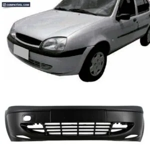 PARACHOQUE DIANTEIRO FIESTA 00/05 COURIER 00/13 SEM FURO MILHA PRETO LISO PARCIAL