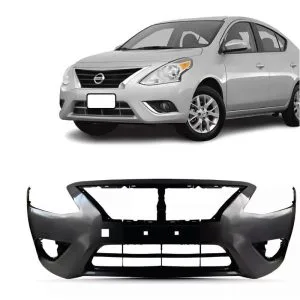 PARACHOQUE DIANTEIRO VERSA 15/20 VERSA V-DRIVE 20/21 COM FURO REBOQUE PRETO LISO IMPORTADO