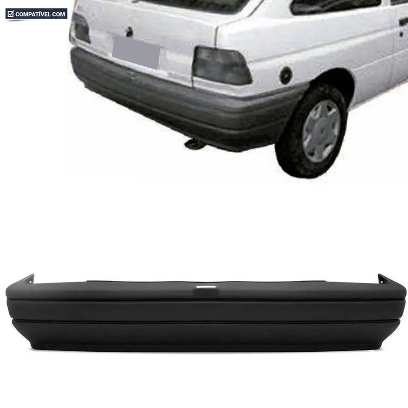 PARACHOQUE TRASEIRO ESCORT 93/96 PRETO TEXTURIZADO COM ALMA PLASTICA