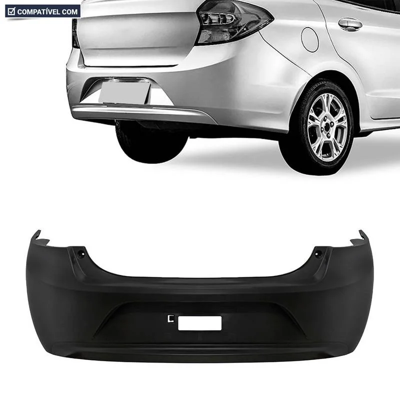 PARACHOQUE TRASEIRO KA SEDAN 14/18 PRETO LISO