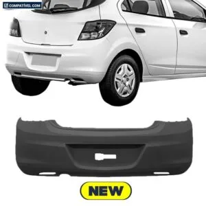 PARACHOQUE TRASEIRO ONIX LS 12/16 ONIX JOY 17/19 COM FURO INFERIOR PRETO LISO