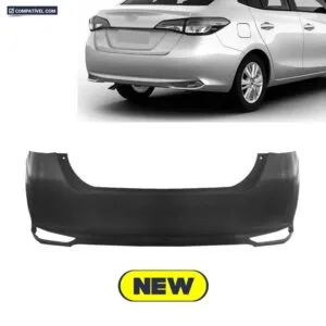 PARACHOQUE TRASEIRO YARIS SEDAN 18/22 PRETO LISO