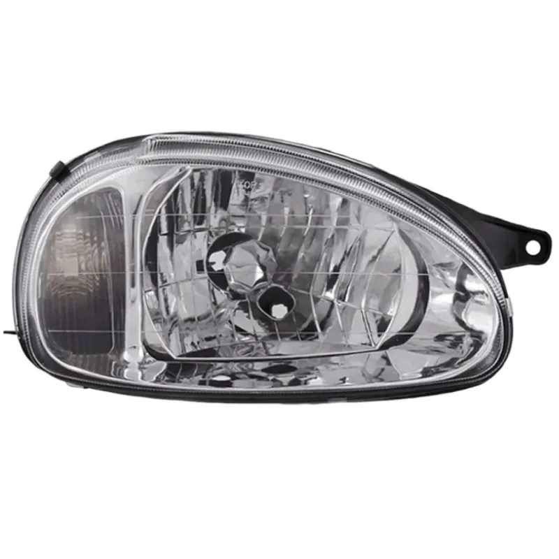 FAROL CORSA 00/10 MASCARA CROMADA LENTE VIDRO IMPORTADO - Imagem 2