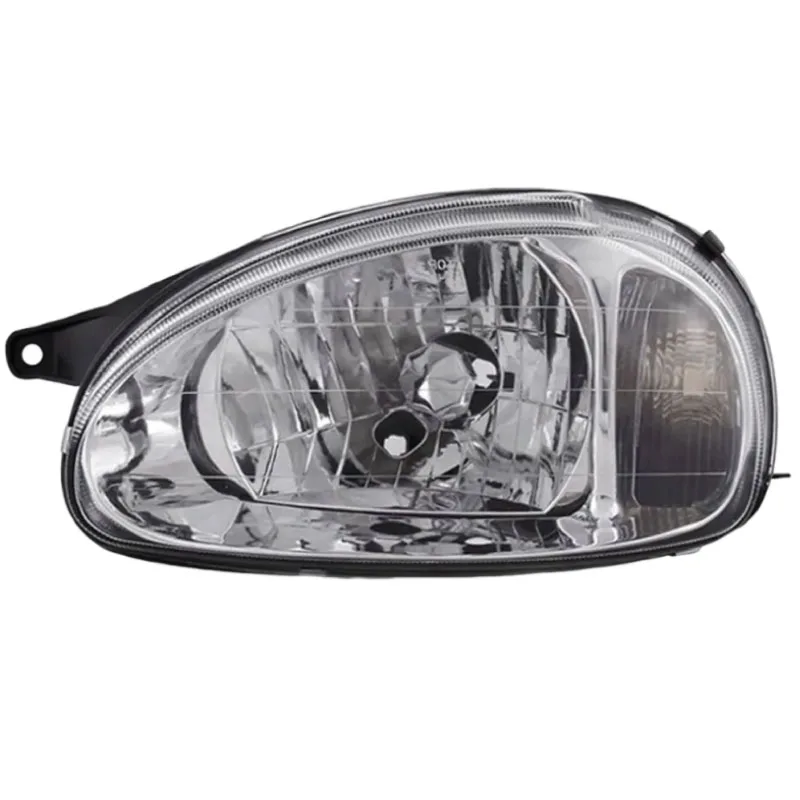 FAROL CORSA 00/10 MASCARA CROMADA LENTE VIDRO IMPORTADO - Imagem 3