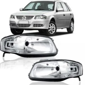 FAROL GOL/ PARATI/ SAVEIRO G4 2006/2010 MASCARA CROMADA IMPORTADO