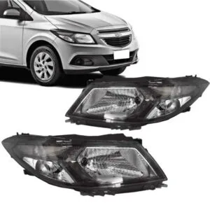 FAROL ONIX/ PRISMA 17/20 SEM LED MASCARA NEGRA