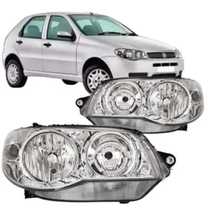 FAROL PALIO/ SIENA/ STRADA G3 ZOIAO 04/10 CROMADO ARO CROMADO