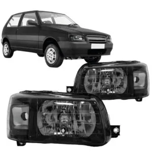 FAROL UNO/ FIORINO G2 04/13 MASCARA NEGRA IMPORTADO