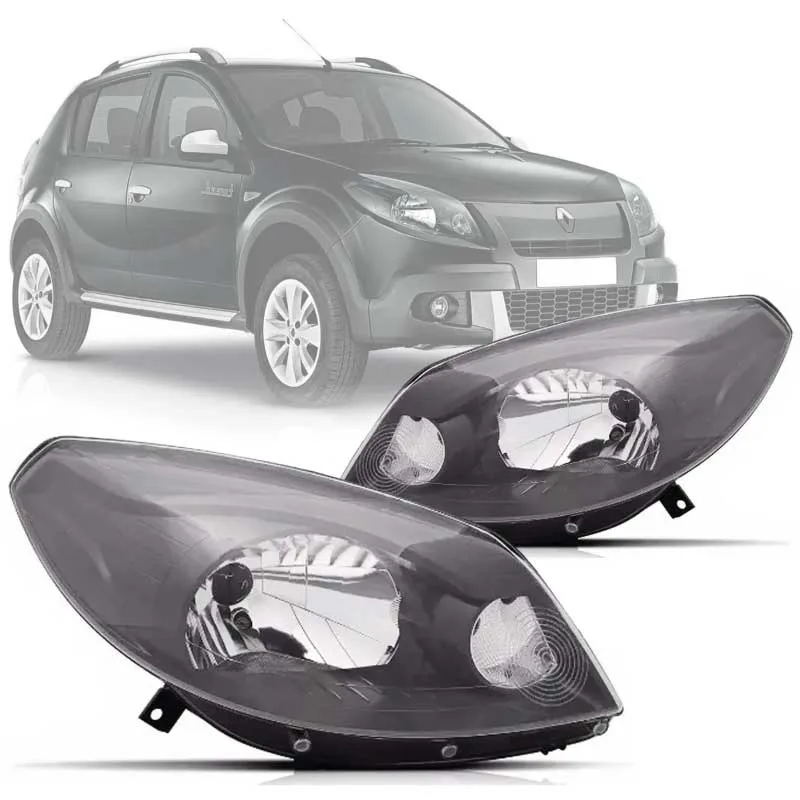 FAROL SANDERO 12/14 MASCARA CINZA