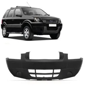 PARACHOQUE DIANTEIRO ECOSPORT 03/07 PRETO LISO COM E SEM FURO MILHA