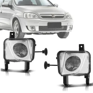 FAROL MILHA CORSA/ MONTANA/ MERIVA 03/07 LENTE RAIADA