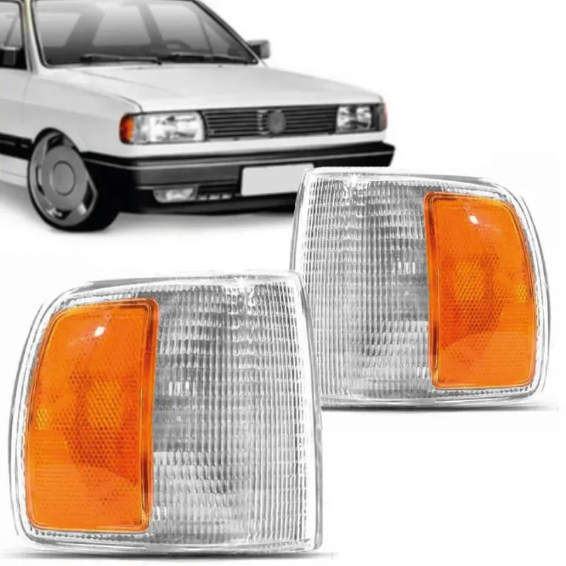 LANTERNA DIANTEIRA GOL/ VOYAGE/ PARATI/ SAVEIRO G1 QUADRADO 91/96 MODELO ARTEB CRISTAL COM AMBAR