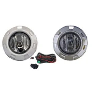 KIT FAROL MILHA PAJERO 08/10 MOLDURA CINZA COMPLETO