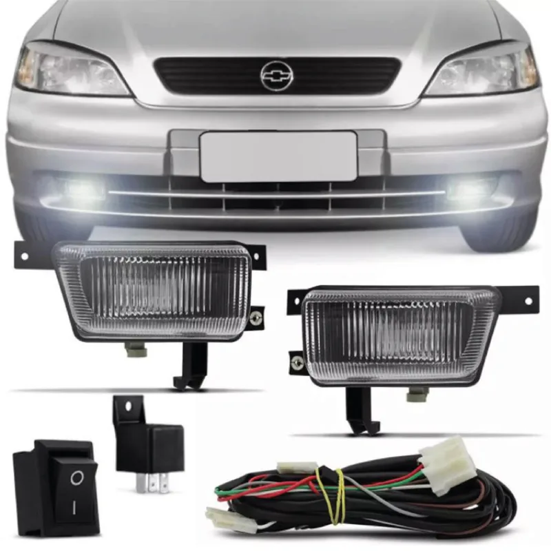 KIT FAROL MILHA ASTRA 98/02 COM BOTÃO UNIVERSAL