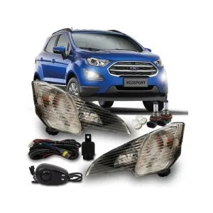KIT FAROL MILHA ECOSPORT 18/21 COM BOTÃO UNIVERSAL IMPORTADO