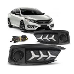 KIT FAROL MILHA CIVIC 20/21 COM LED (DRL)