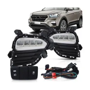 KIT FAROL MILHA CRETA 17/19 COM LED IMPORTADO