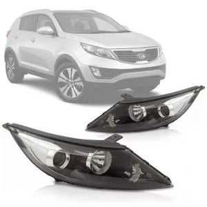 FAROL SPORTAGE 11/14 MANUAL/ELETRICO SEM LED IMPORTADO