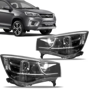 FAROL TIGGO 2 18/22 ELETRICO COM MOTOR COM LED COM PROJETOR IMPORTADO