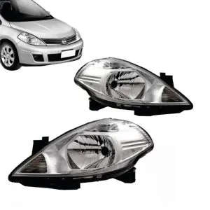 FAROL TIIDA 07/13 COM PISCA CRISTAL IMPORTADO