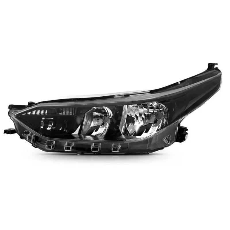 FAROL YARIS 18/25 ELETRICO COM MOTOR MASCARA NEGRA IMPORTADO - Imagem 3