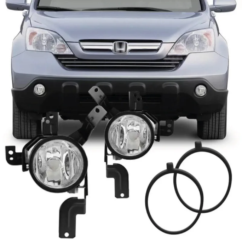 KIT FAROL MILHA CRV 07/09 ARO PRETO