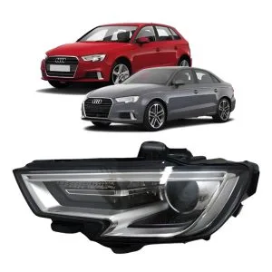 ​FAROL A3 17/19 ELETRICO COM MOTOR COM LED DRL COM ENTRADA PARA XENON