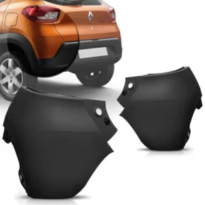 PONTEIRA PARACHOQUE TRASEIRO PRETO LISO KWID 17/22 IMPORTADO