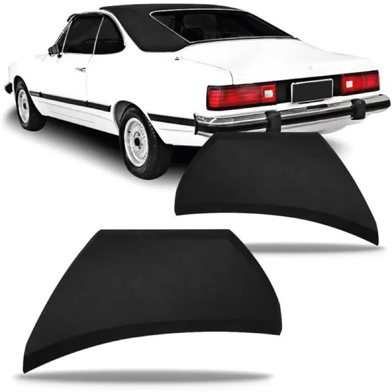 PONTEIRA PARACHOQUE TRASEIRO OPALA 80/84 PRETO