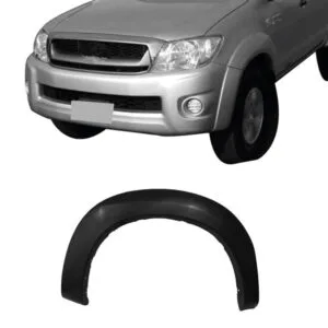 MOLDURA LATERAL TRASEIRA HILUX 05/11 PRETO LISO NACIONAL
