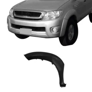 MOLDURA PARALAMA DIANTEIRO HILUX 05/11 PRETO LISO