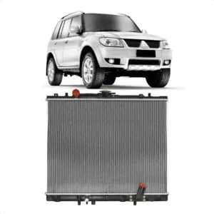 RADIADOR MANUAL/AUTOMATICO PAJERO SPORT 98/10 2.5/2.8 COM/SEM AR IMPORTADO