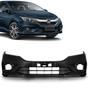 PARACHOQUE DIANTEIRO CITY 17/21 COM GRADE PRETO LISO IMPORTADO