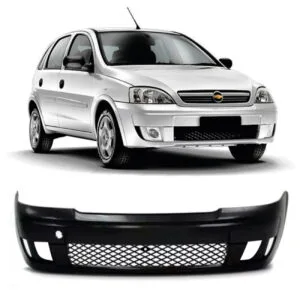 PARACHOQUE DIANTEIRO CORSA HATCH/ SEDAN 08/12 MONTANA SPORT 08/11 COM FURO MILHA PRETO LISO IMPORTADO