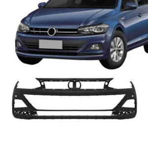 PARACHOQUE DIANTEIRO POLO/ VIRTUS 18/22 COM FURO SENSOR PRETO LISO