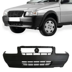 PARACHOQUE DIANTEIRO UNO 06/08 FIORINO 06/13 COM FURO MOLDURA PRETO TEXTURIZADO