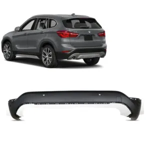 SPOILER PARACHOQUE TRASEIRO BMW X1 16/22 PRETO TEXTURIZADO IMPORTADO