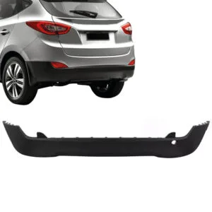 SPOILER PARACHOQUE TRASEIRO INFERIOR IX35 10/22 SEM FURO SENSOR PRETO LISO IMPORTADO