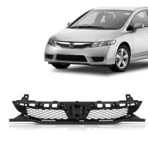 GRADE RADIADOR CIVIC 09/11 PRETA SEM FRISO IMPORTADA