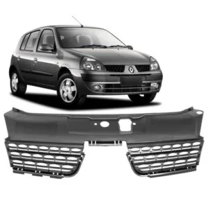 GRADE RADIADOR CLIO HATCH/ SEDAN 03/05 PRETA IMPORTADA