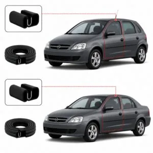 BORRACHA PORTA CORSA HATCH 02/12 CORSA SEDAN 03/10 ABA PRETA