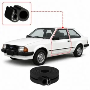 BORRACHA PORTA ESCORT 83/86 SEM ABA