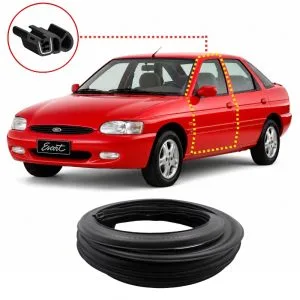 BORRACHA PORTA ESCORT ZETEC 97/03 COM ABA